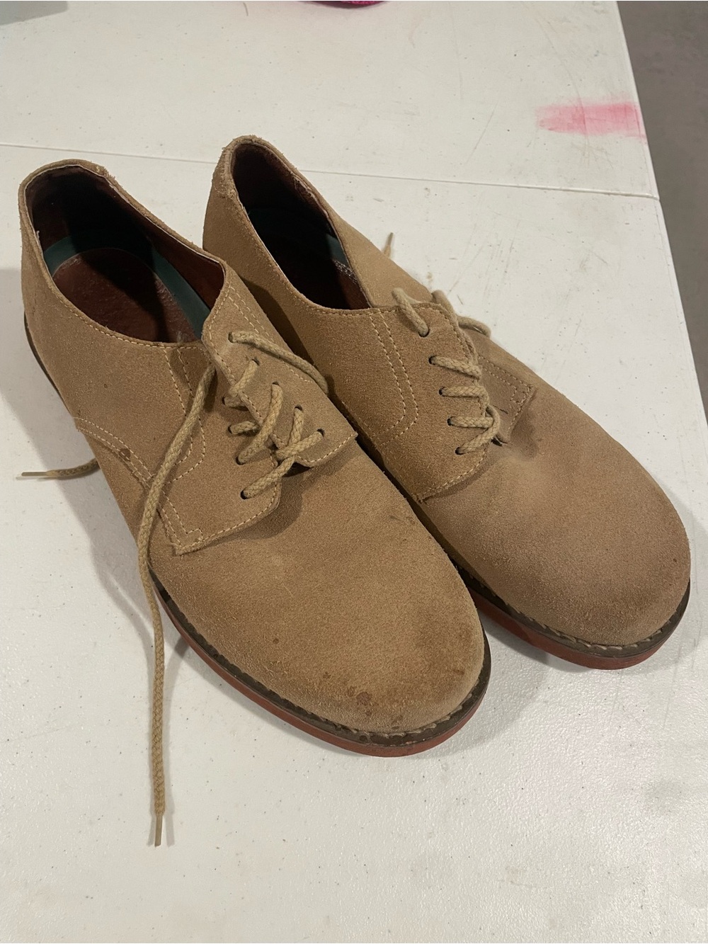 G.H. Bass & Co. Suede Derby Shoes - Tan